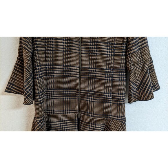 Cabi # 3902 Flounce Plaid Longline Full-Zip Jacket Fall 2020 Size Small - Picture 6 of 15